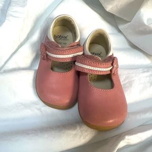 EUC Toddler Girls Bobux Pink Dress Mary Jane size 4 or sz 20 European